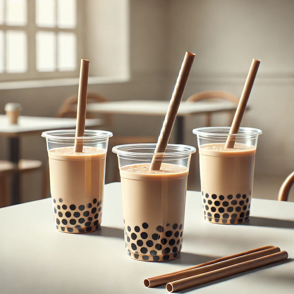 Pailles Bubble tea Straws-berry
