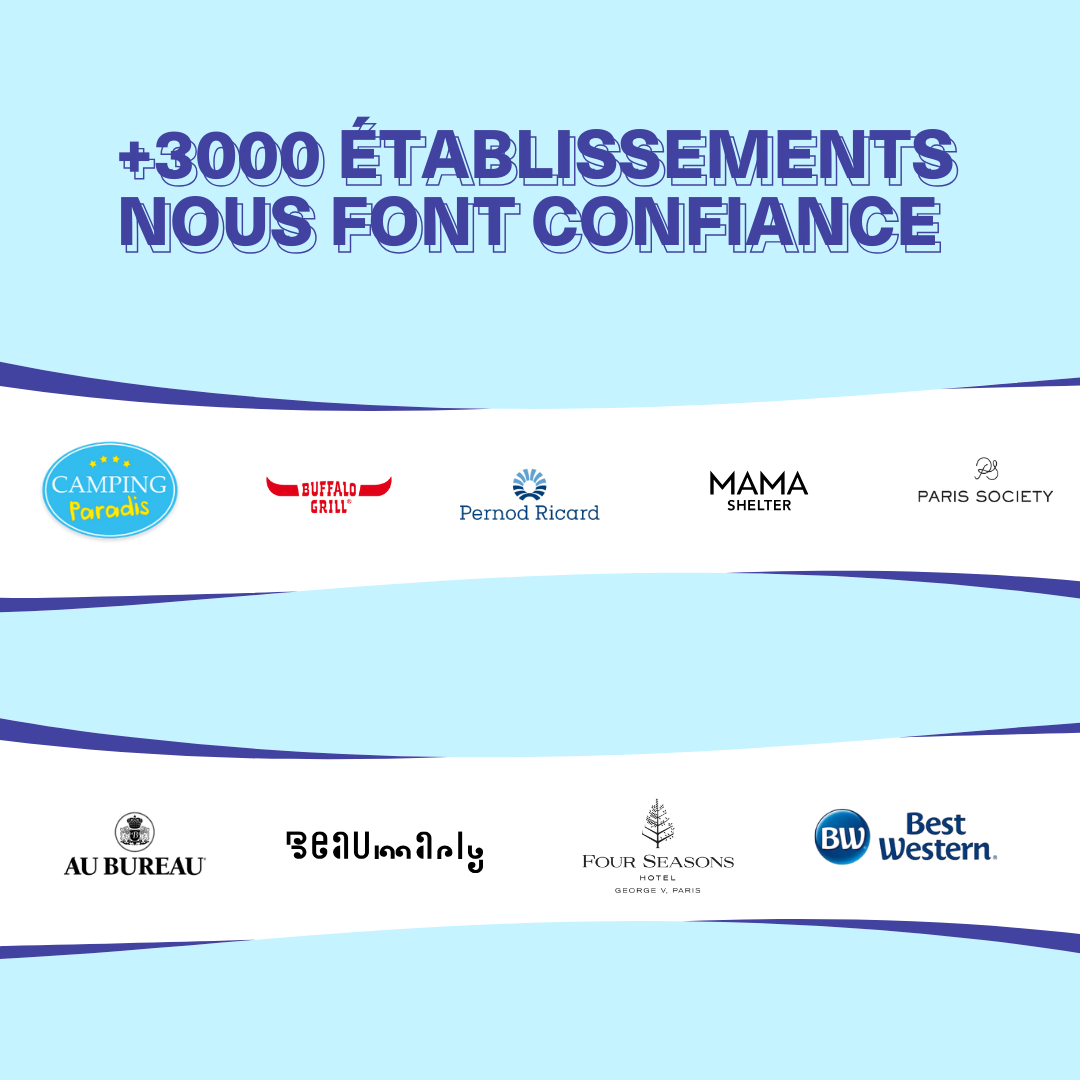 +3000 établissements font confiance à Strws-berry dont Buffali Grill, Pernod Ricard, Mama Shelter et Best Western