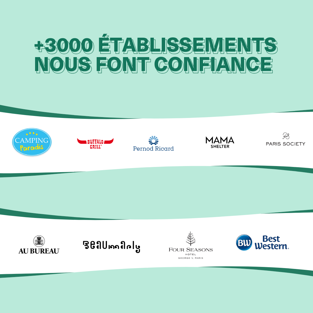Logos des marques partenaires de Straws-Berry : Camping Paradis, Buffalo Grill, Pernod Ricard, Mama Shelter, Paris Society, Au Bureau, Beaumarly, Four Seasons George V et Best Western