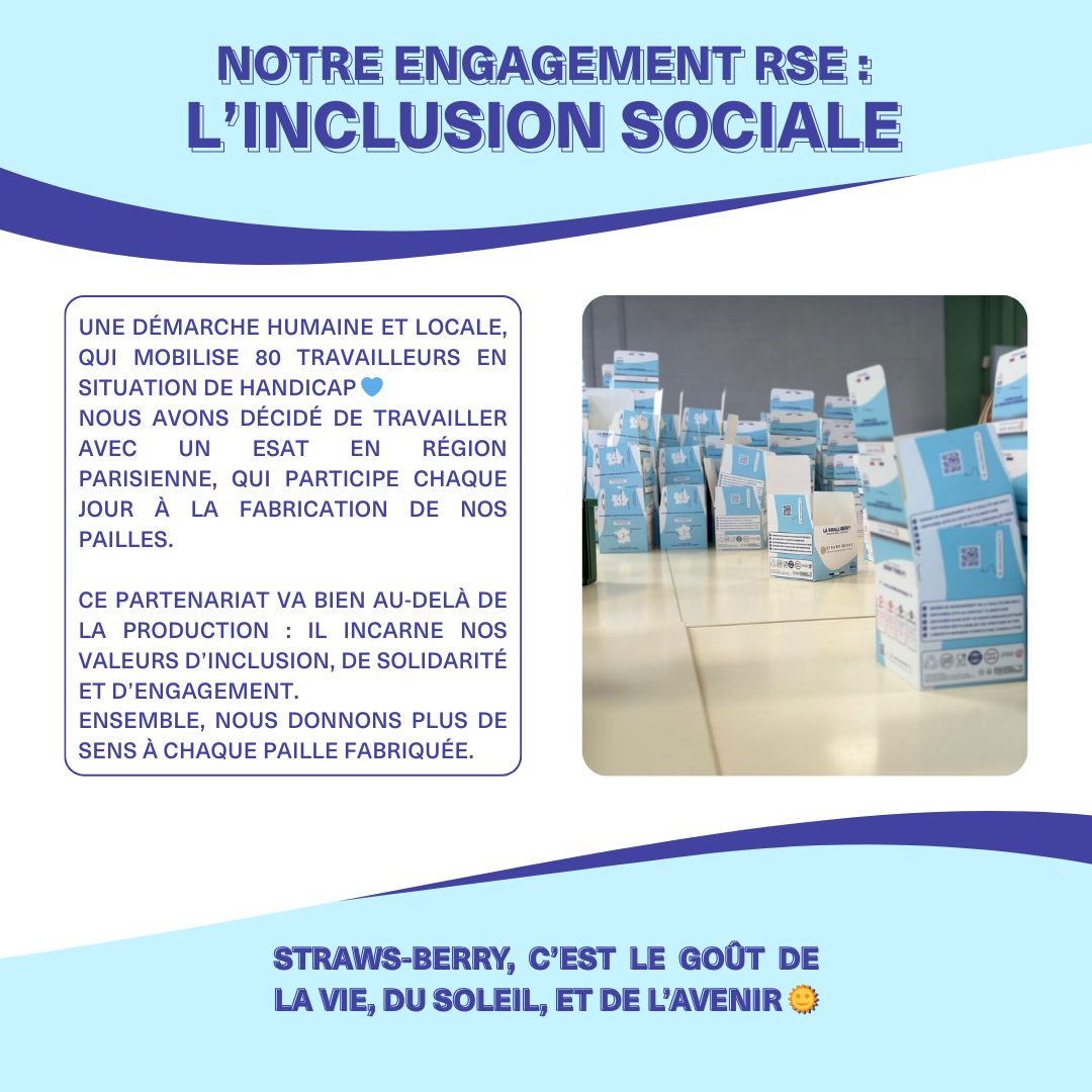 inclusion sociale de straws-berry avec la mobilisation de 80 travailleurs en situation de handicap