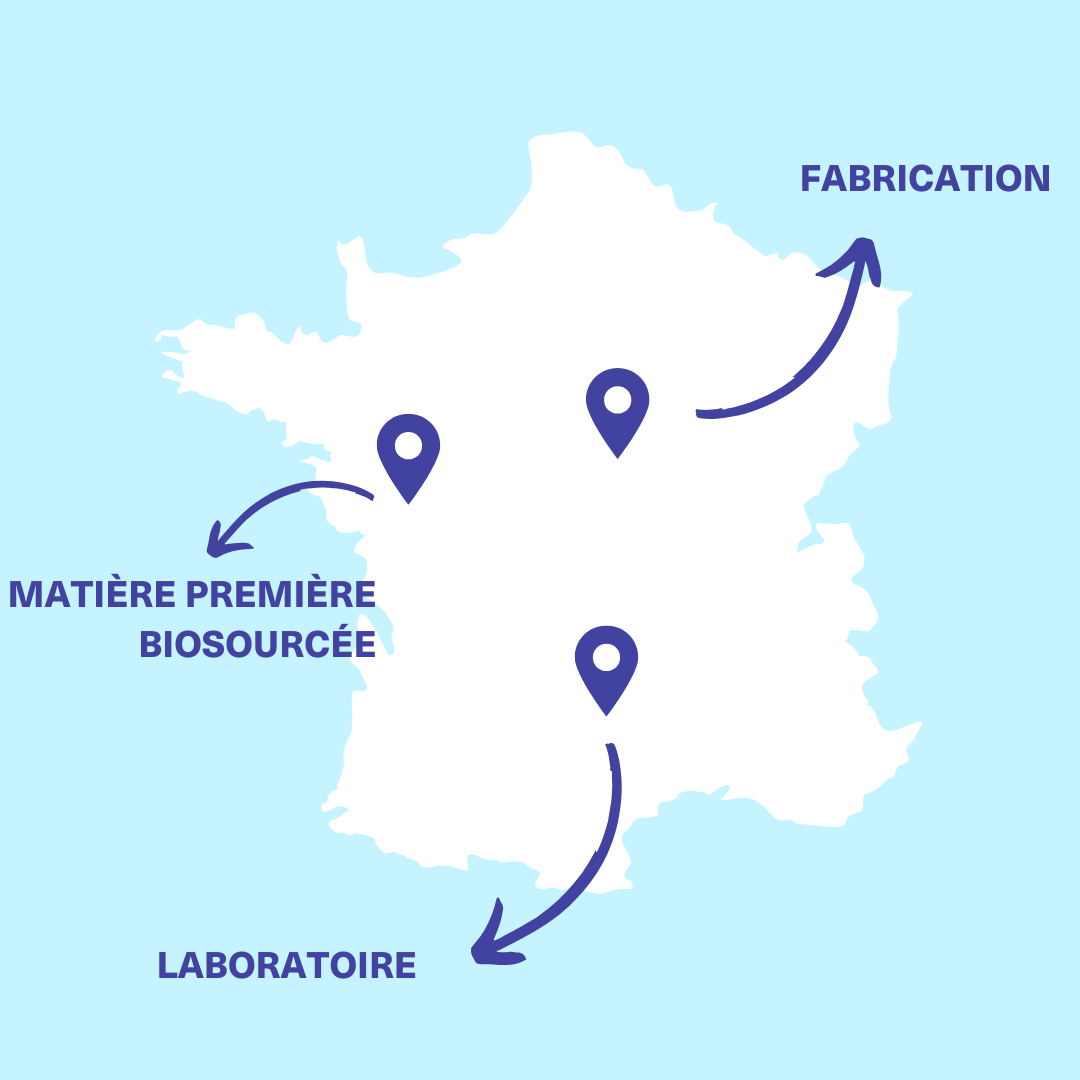 Cartographie des points stratégiques de Strws-berry en France : fabrication des pailles réutilisables, matières première biosourcée et laboratoire